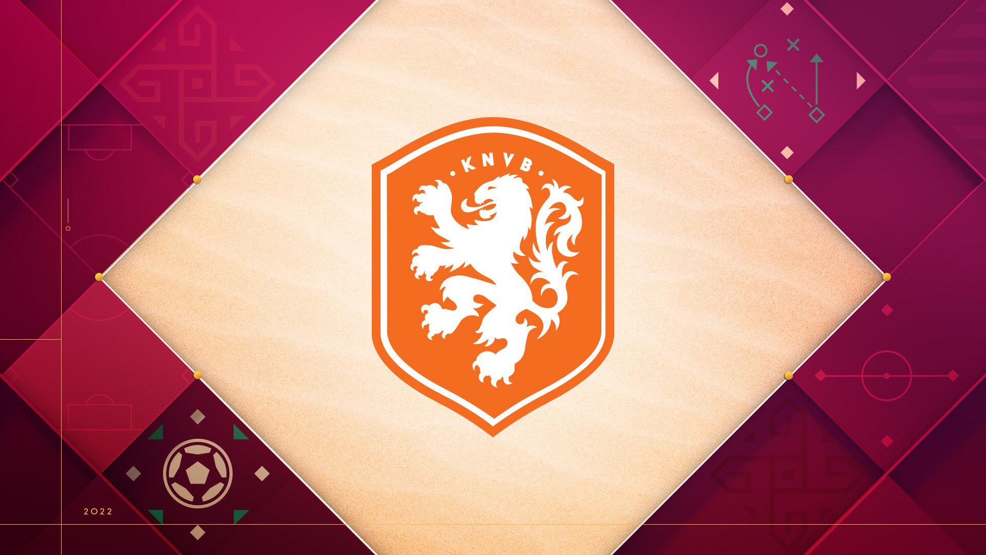 NETHERLANDS KNVB LOGO FIFA WORLD CUP X - LARGE STICKER .. 8.25 X 11.75 INCH